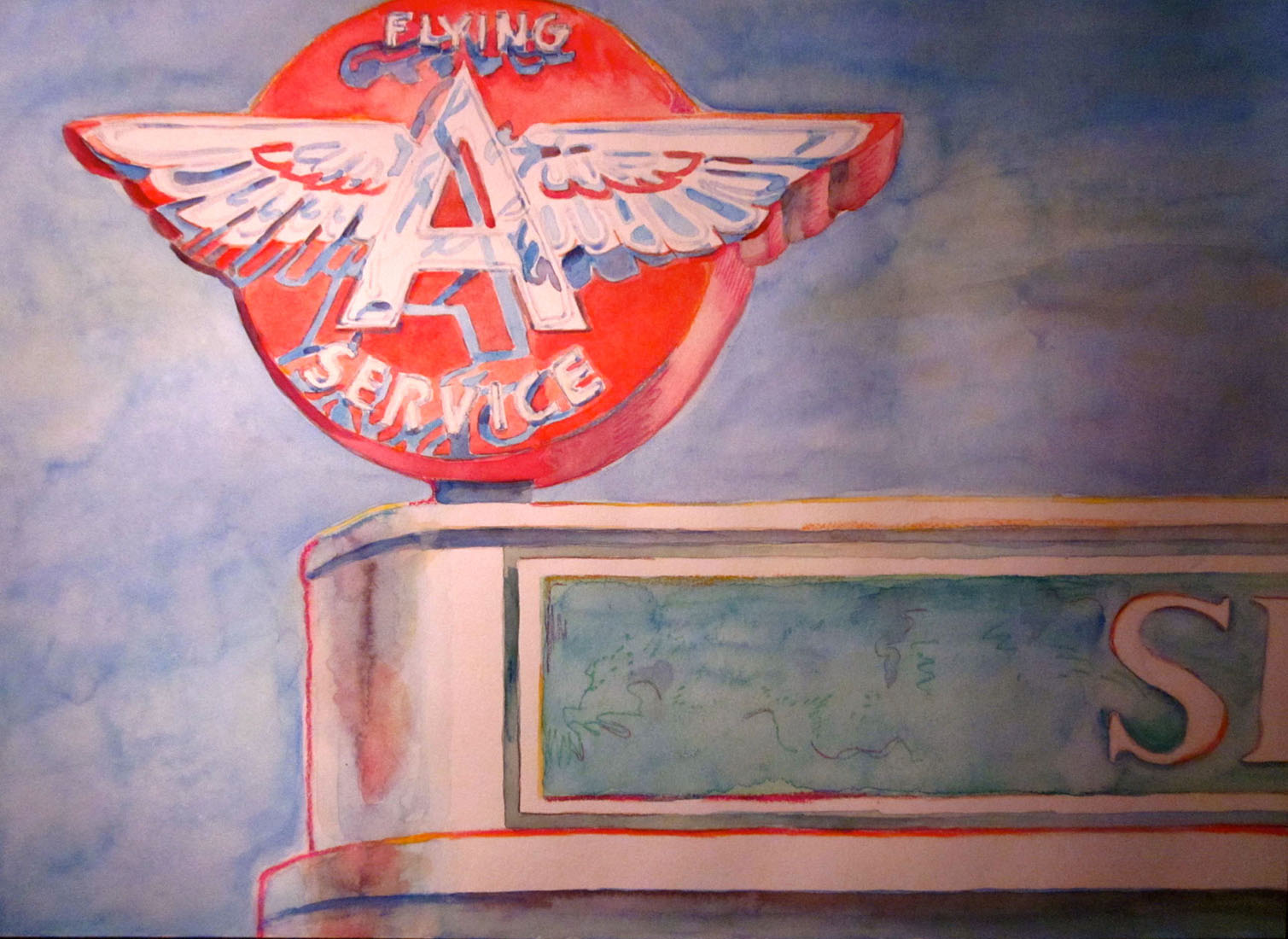 Kim Tennant Painting: Flying A